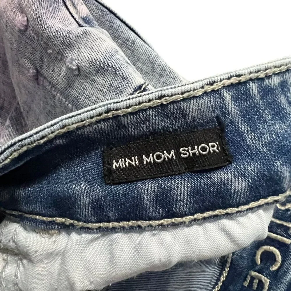 Justice Sz 12 Ombré Denim Mini Mom Shorts